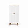 Hanah Home Ayka 1600-205 Armario Multiusos Blanco y Nogal